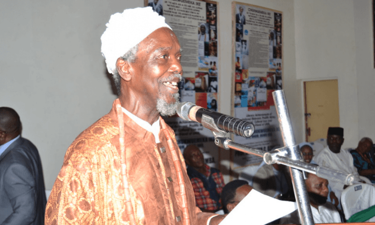 Chukwuemeka Ike at a book reading. Izunna Okafor/National Light