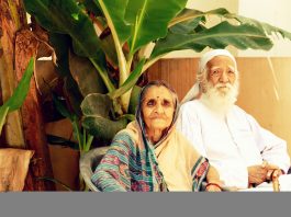 Sunderlal Bahuguna with wife Vimla Bahuguna