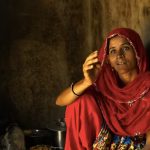 Zarina Sodha, from Lakhpath Kachchh, Gujarat (western India), a folk singer. Anjali Monteiro/KP Jayakrishnan