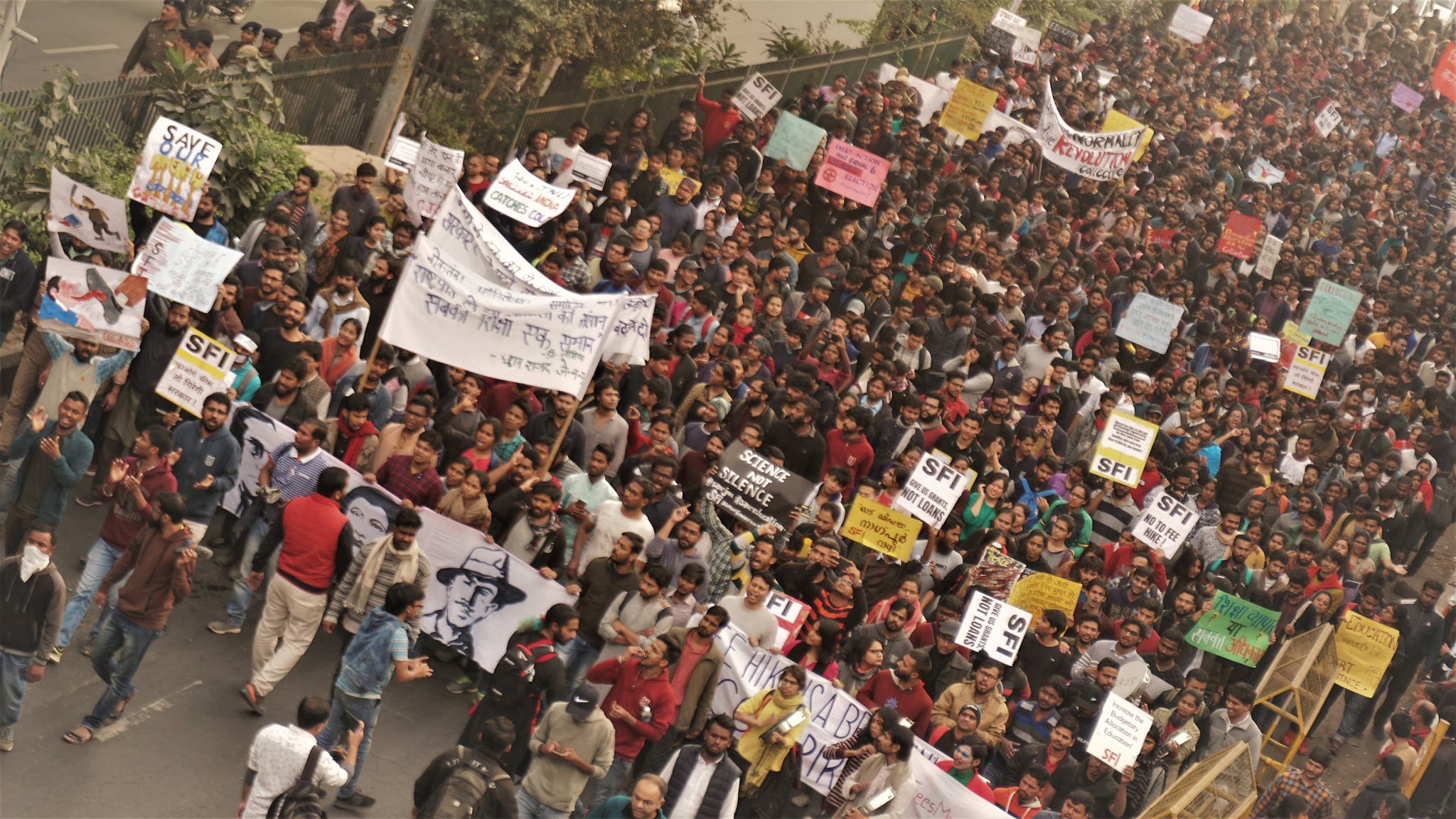 JNU Administration- FEE HIKE- PROTEST