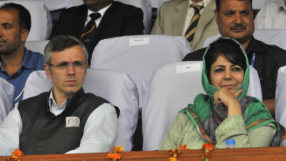 National Conference leader Omar Abdullah and Peoples Democratic Party President Mehbooba Mufti.