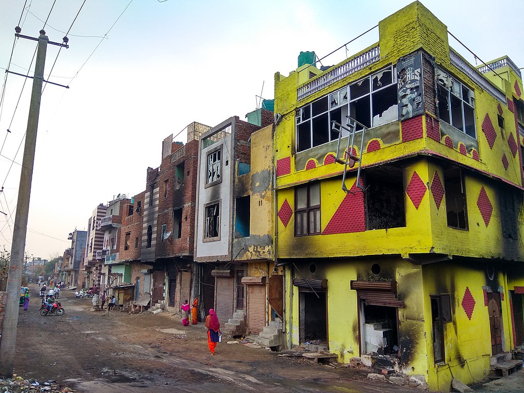 The burnt Gym at Shiv Vihar.| Image credit - Banswalhemant/ CC BY-SA 4.0