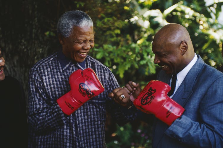 Former South African President Nelson Mandela