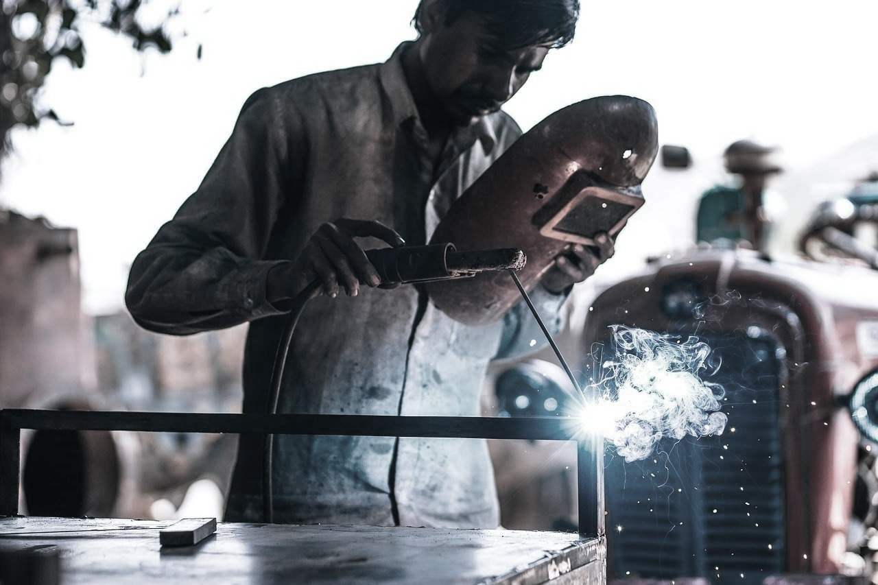 man working factory