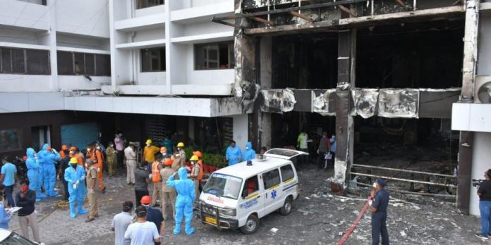 Vijayada Hotel Serving as COVID-19 Care Centre Catches Fire Killing 10 and Injuring Several Others