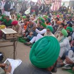 Farmers protests against the recently passed farm laws.