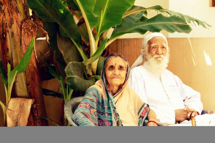 Sunderlal Bahuguna with wife Vimla Bahuguna