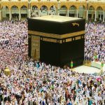 Prayers being offered in non-pandemic times around Kaaba in the Grand Mosque Complex in the city of Mecca/Image:Pixabay