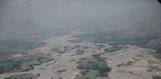 An aerial view of the ongoing flood situation in Pakistan/ Source:Wikimedia Commons